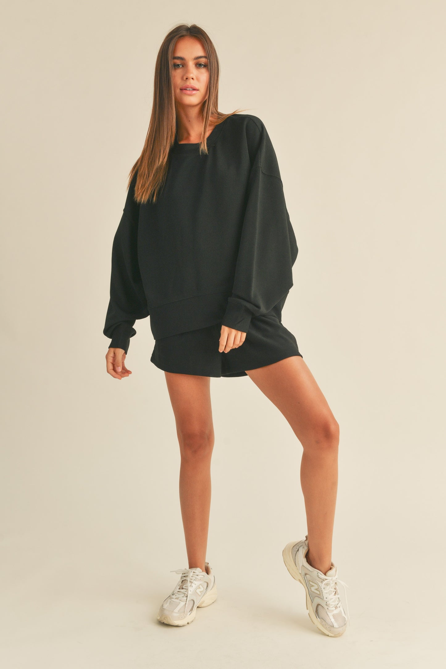 Sporty Ribbed Sweater
