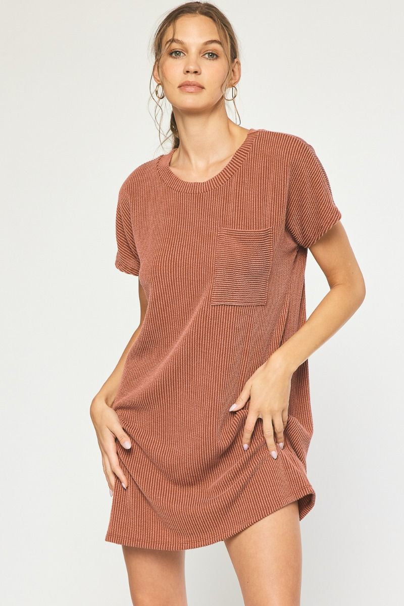 The Classic Ribbed Tee Dress