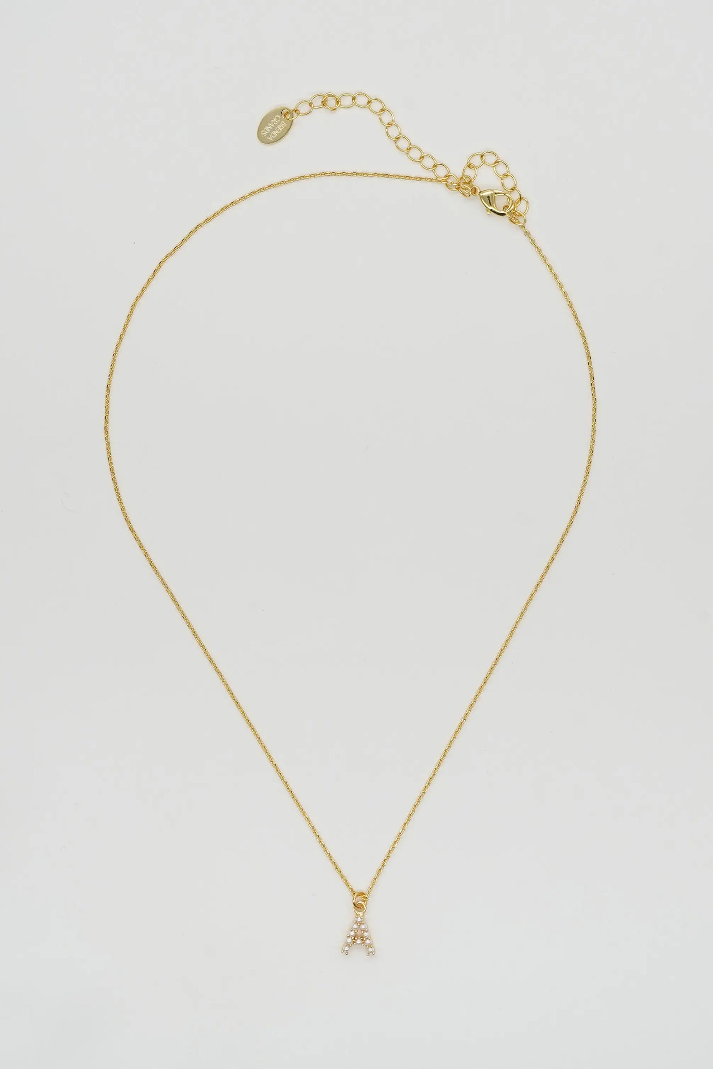 Dainty Love Pearl Initial