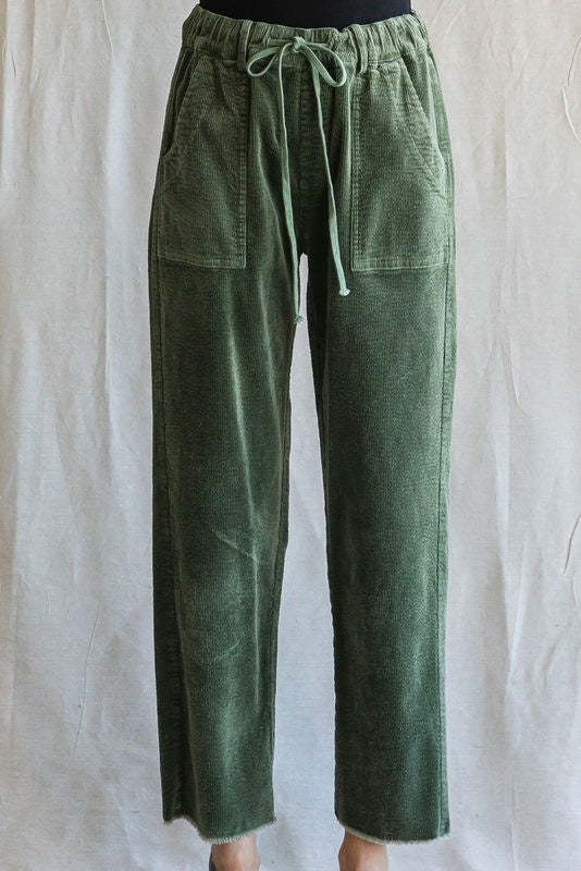 Fatigue Green Corduroy Jogger