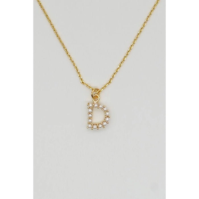 Dainty Love Pearl Initial