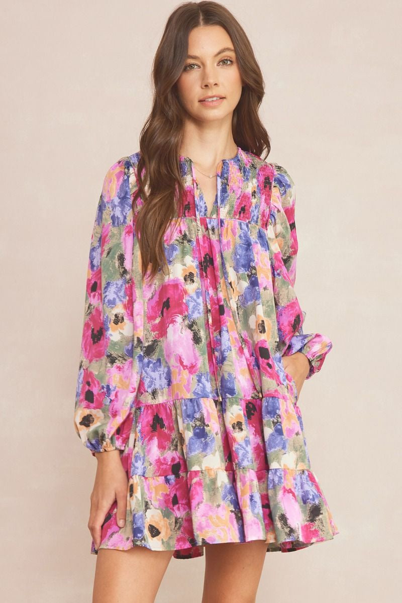 Orchid Tiered Dress