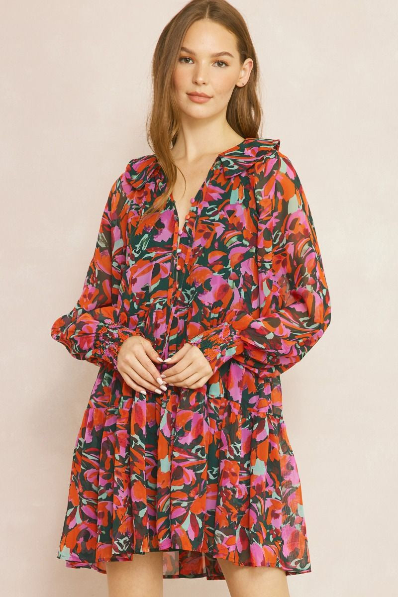 Botanical Whorls Dress