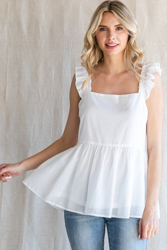 Ripple Peplum Top