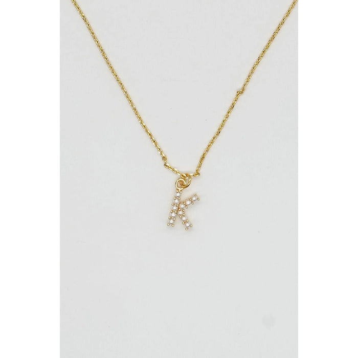 Dainty Love Pearl Initial
