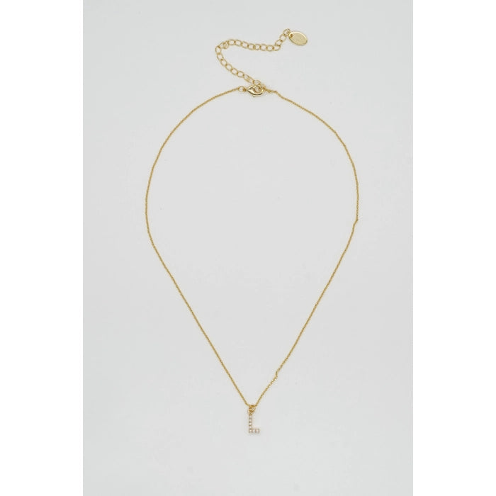 Dainty Love Pearl Initial