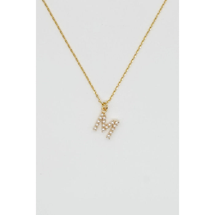 Dainty Love Pearl Initial