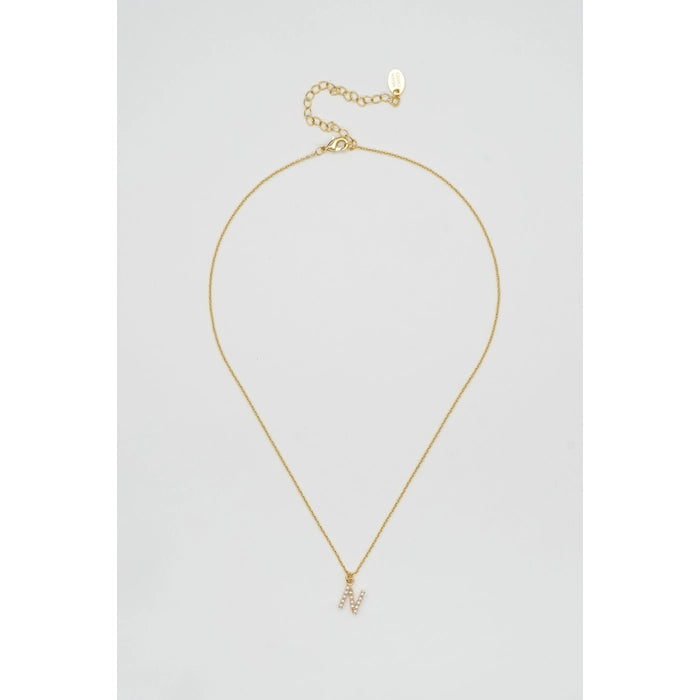Dainty Love Pearl Initial