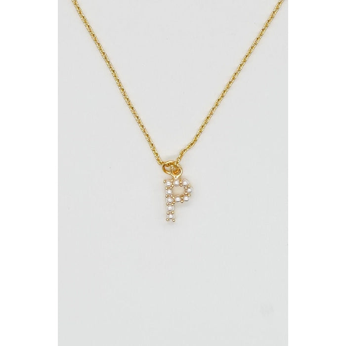 Dainty Love Pearl Initial
