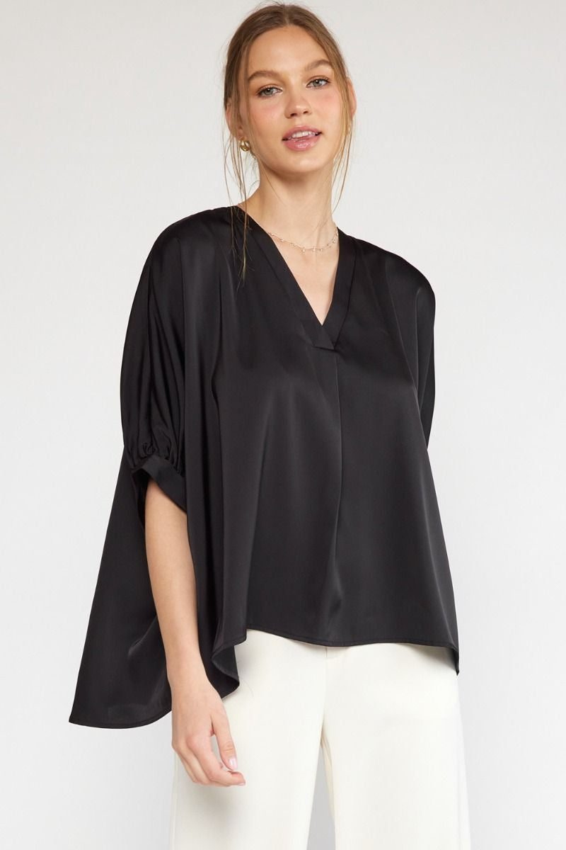 Classy Casual Satin Top