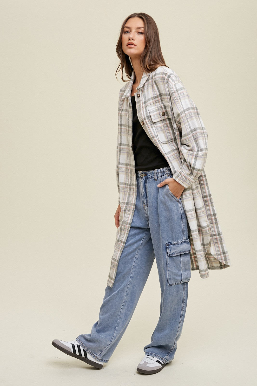 Plaid Duster Shacket