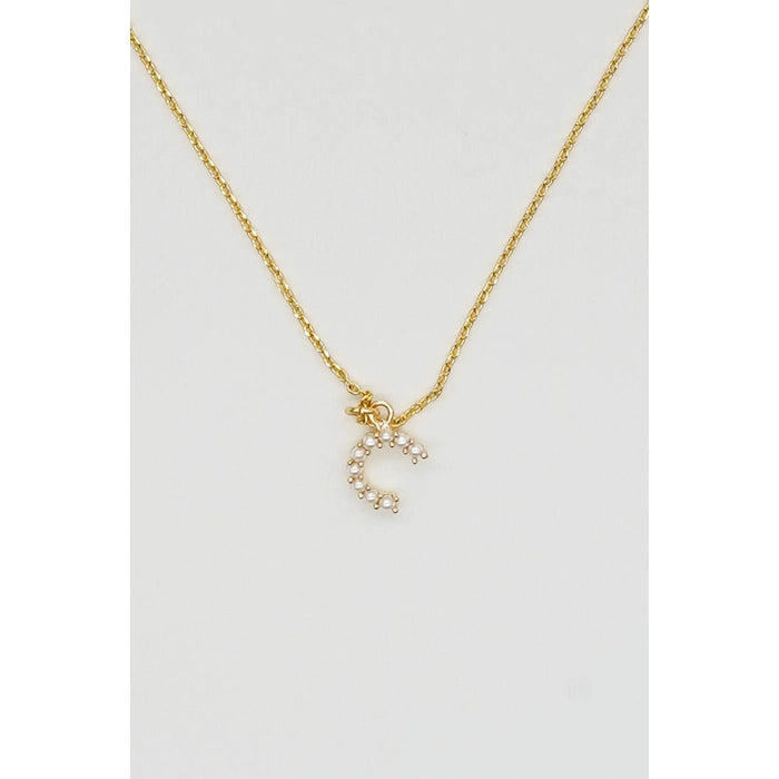 Dainty Love Pearl Initial