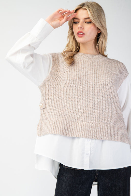 Stacked Layers Sweater Top