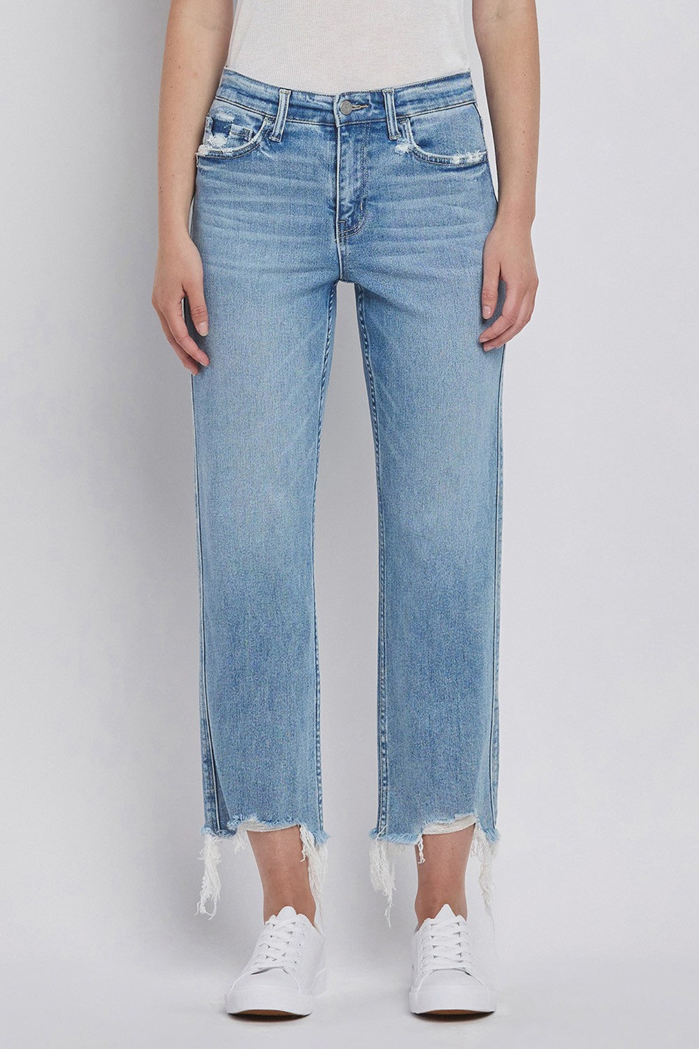 Victoria High Rise Regular Straight Denim