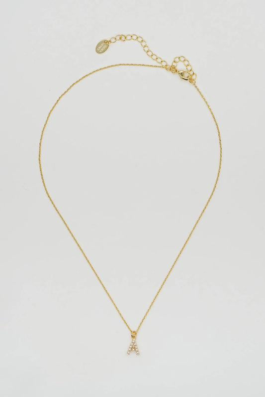 Dainty Love Pearl Initial