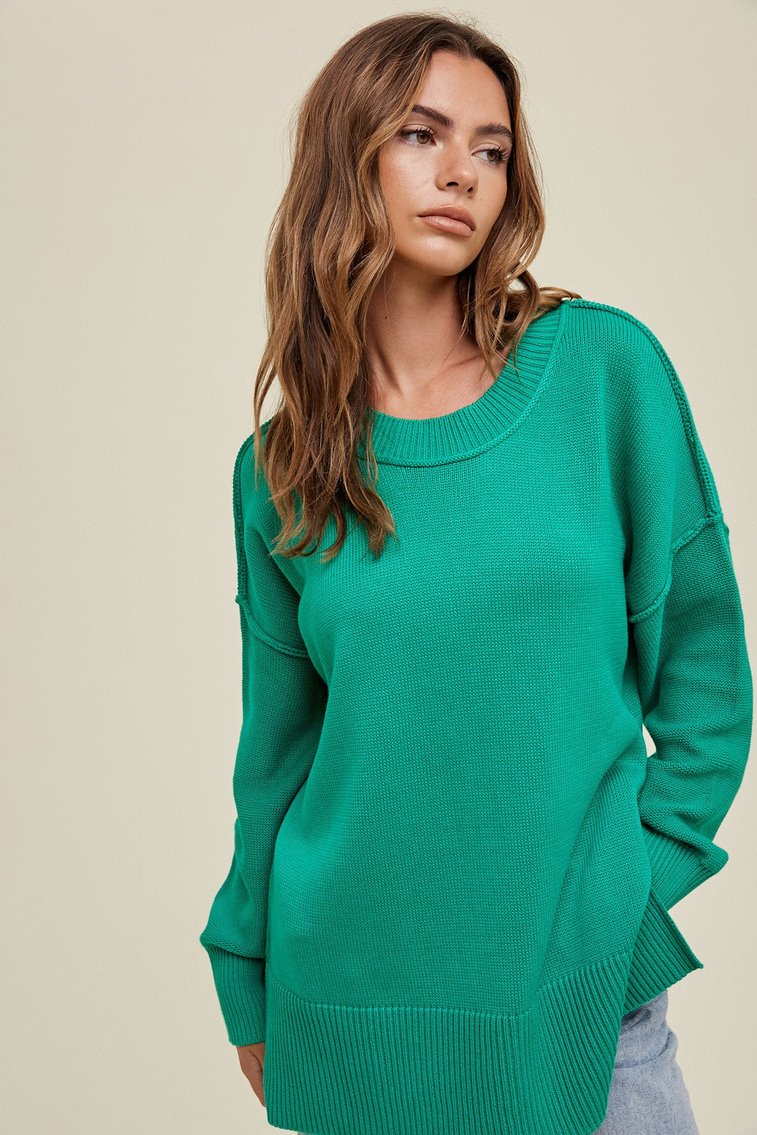 Kelly Green Chilled Sweater